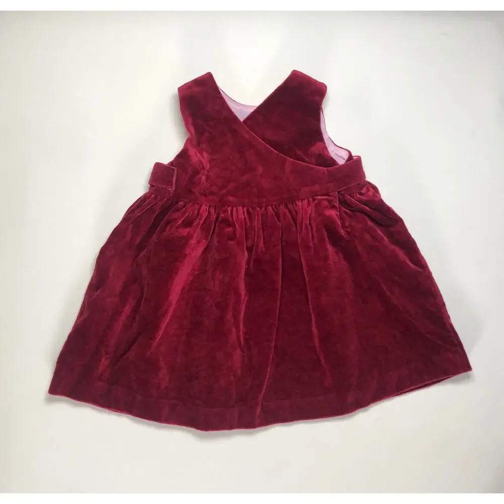 GAP BABY GIRL VELVET VINTAGE DRESS SIZE 3/6M